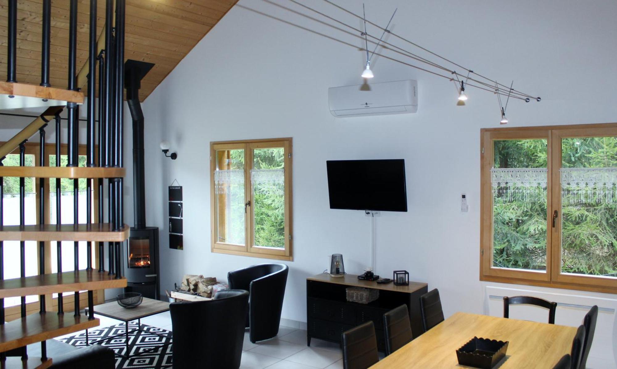 Chalet De Charme Le Contemporain Ney Exterior foto
