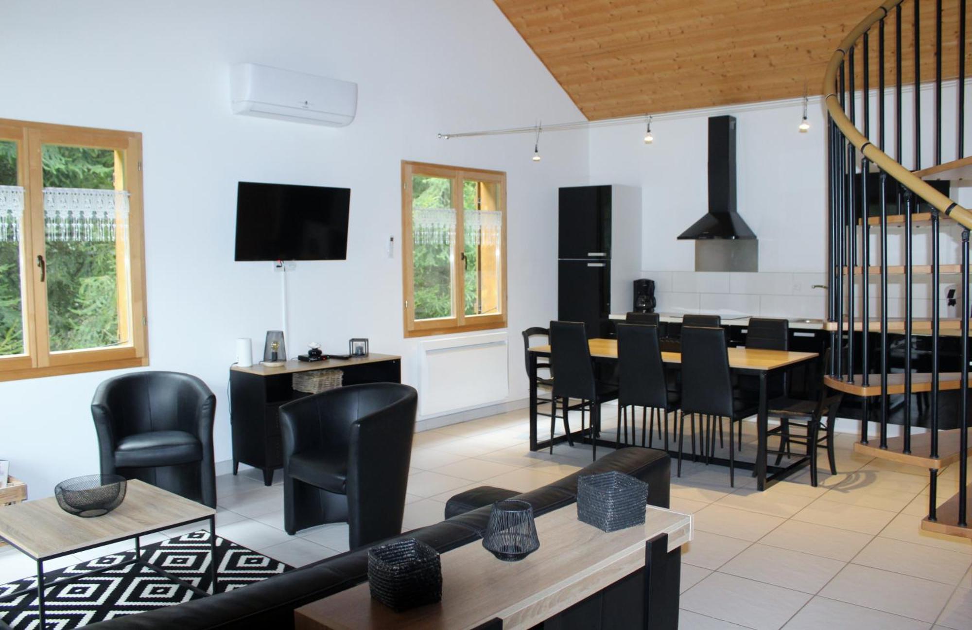 Chalet De Charme Le Contemporain Ney Exterior foto